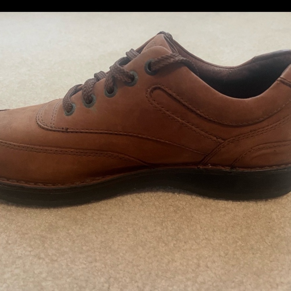 Rockport ProWalker Leather Walking Shoes Brown Size 11M